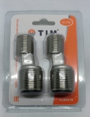 Эксцентрик для подключения смесителя (никель) TIM 3/4" x1/2" 