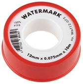 Лента ФУМ 12mm*0,075*10m Watermark, красная