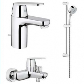 GROHE Комп для ванной 3 в1:2 Eurosmart+душ Cosmopolitan