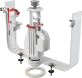 Комплект арматуры боковой 1/2" 2-ой кнопкой Металл  (ALCA PLAST) /SA08 АK