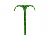 Крюк двухсторонний для труб ф16-32мм-зеленый АВА