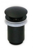 Донный клапан KАISER автомат, металл (черный)