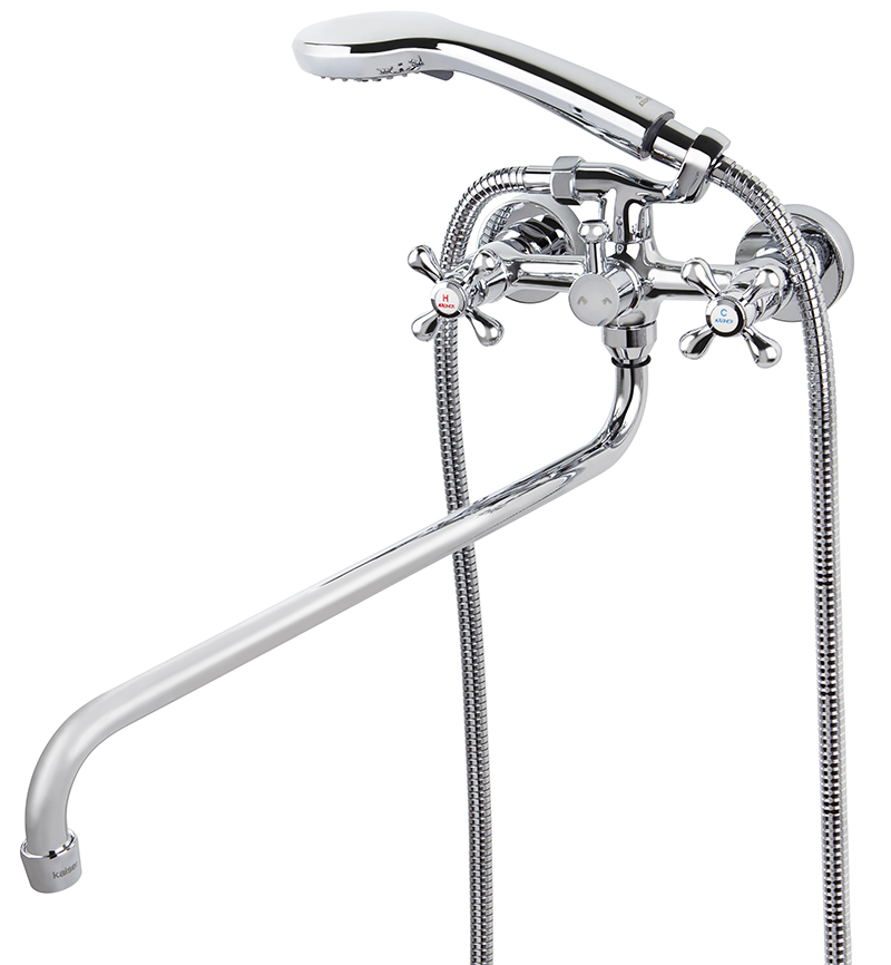 Смеситель KAISER Carlson Style 44255 для ванны и душа, латунь, хром, поворотный