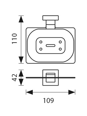 Держатель мыльницы(мет.) KAISER хром (латунь)