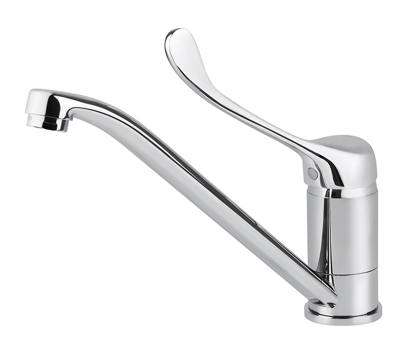 Смеситель KAISER City 21033 для кухни, хром, излив поворотный, латунь