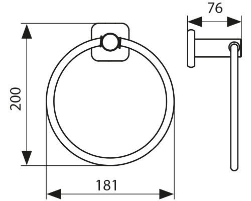 1701 Держатель полотенца(круглый)_2
