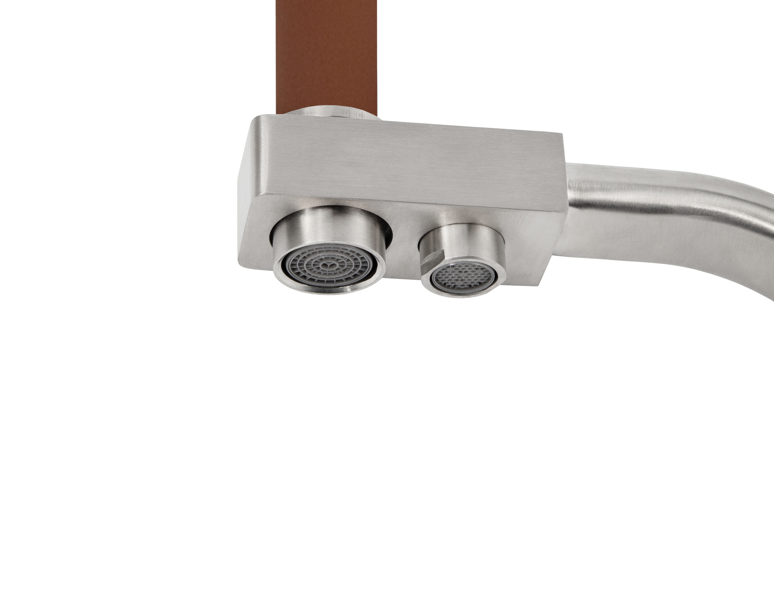 Смеситель VIKO  V-5850 для кухни, серебро, излив поворотный, нержавеющая сталь