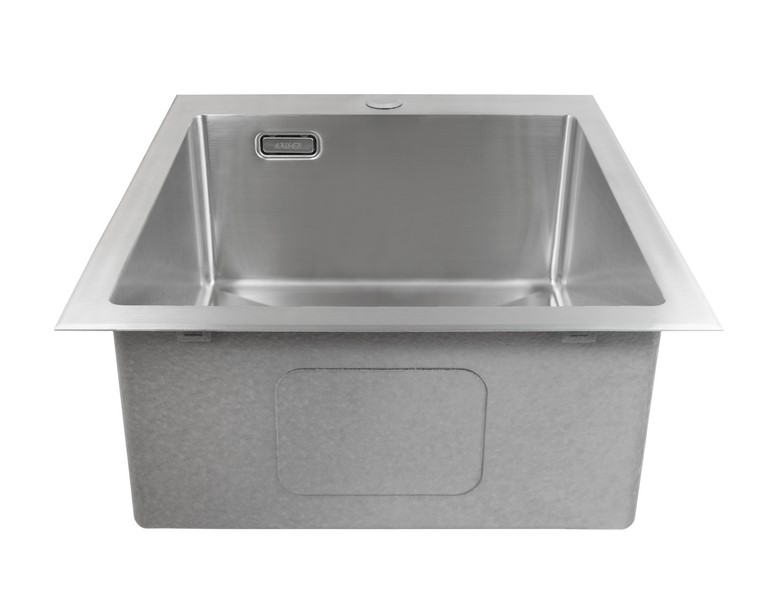 Мойка из нержавейки KAISER 450x510x200*3.0+1.2mm (цвет покрытия: сталь) /сифон
