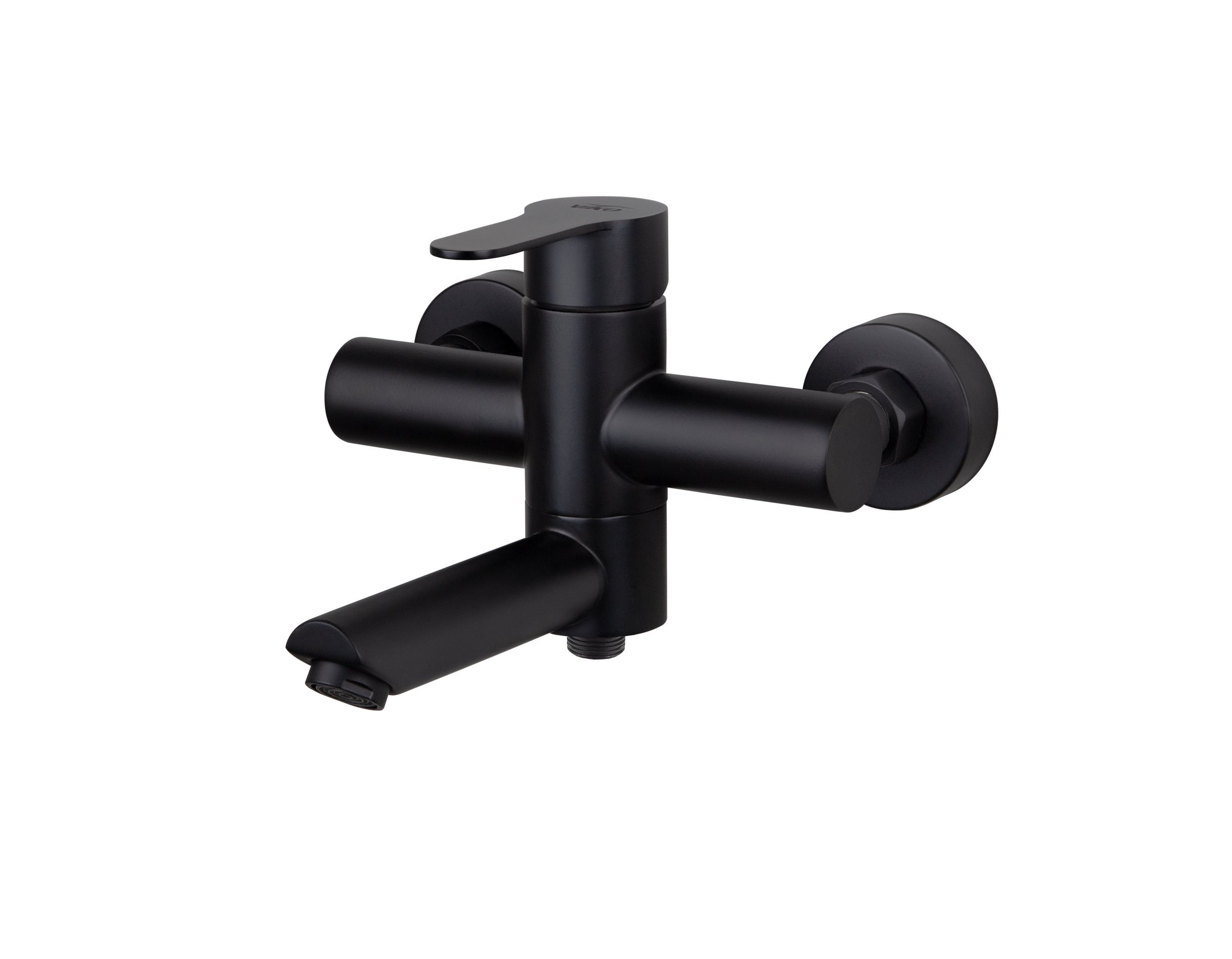 Смеситель VIKO  V-7522 для ванны и душа, латунь, чёрный матовый, поворотный