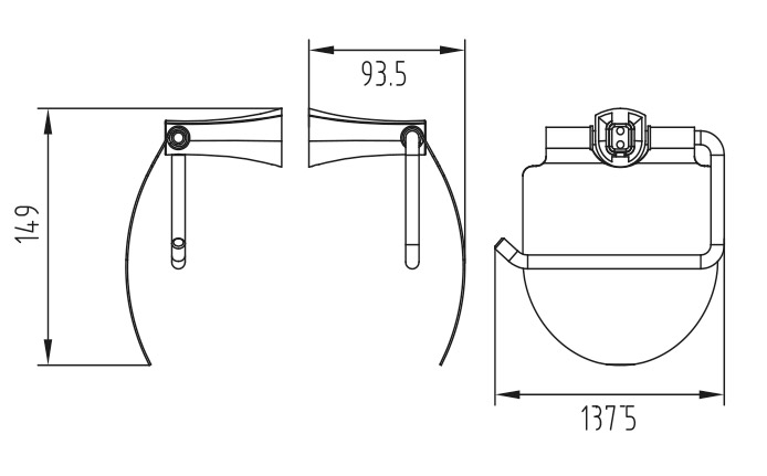 Держатель туалетной бумаги KAISER хром (нерж)