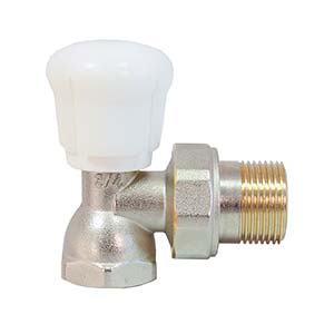 Клапан ручной д/РАДИАТОРА 3/4", угловой /Watermark/