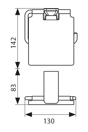 Держатель туалетной бумаги KAISER хром 