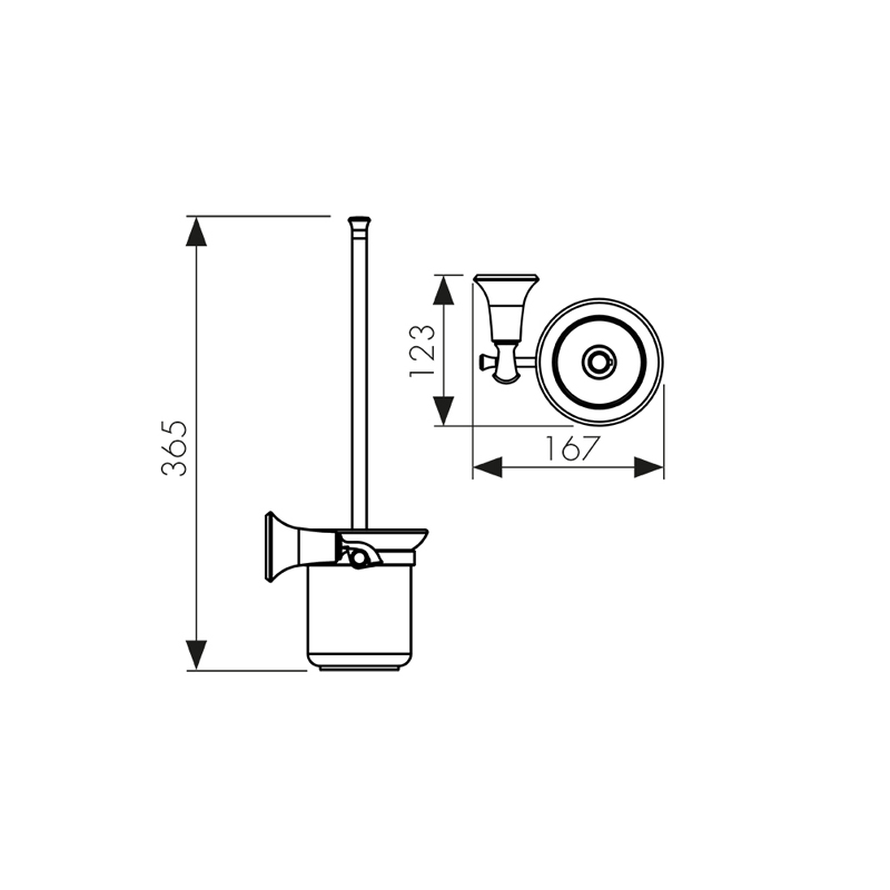 4006 Держатель для туалетной щетки(ершик) настенный_2
