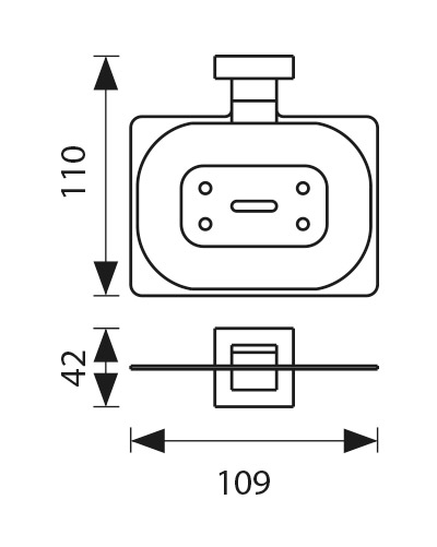 Мыльница (металл) KAISER бронза (латунь)