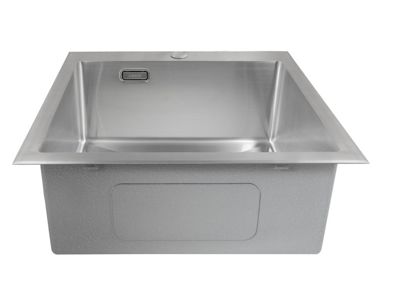Мойка из нержавейки KAISER 510x510x200*3.0+1.2mm (цвет покрытия: сталь) /сифон
