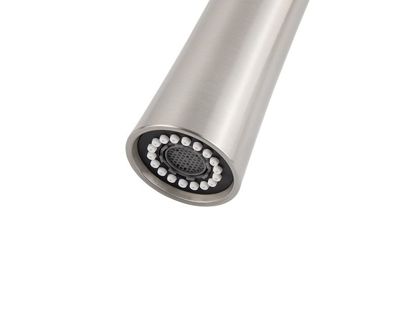 Смеситель KAISER Claro 22144-5 для кухни, серебро, излив поворотный, выдвижной, латунь