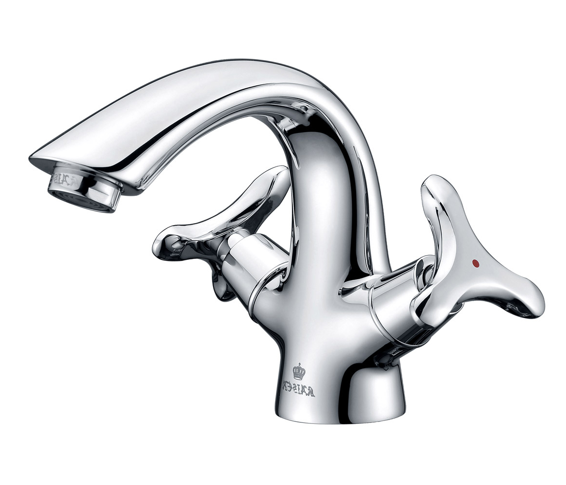 Смеситель KAISER Trio 57011 для раковины, 3-х листник, латунь, хром