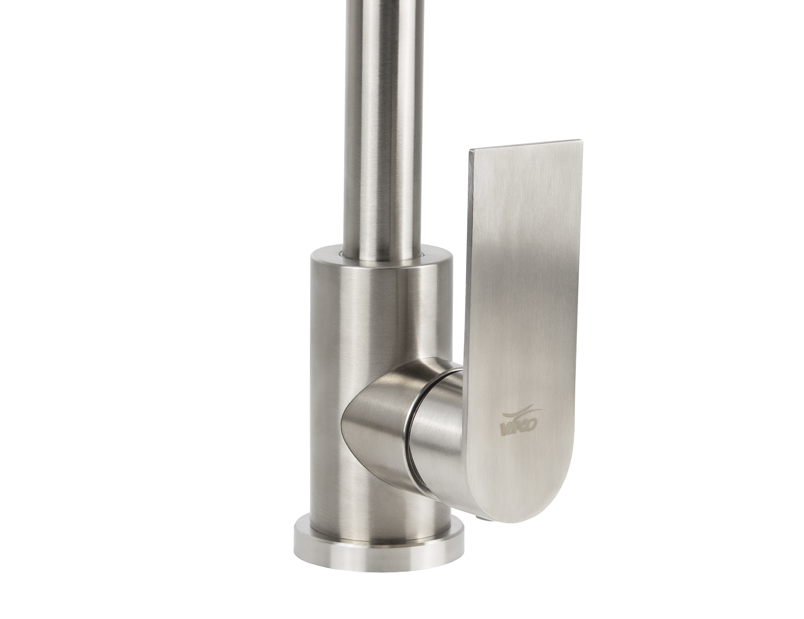 Смеситель VIKO  V-7754 , , излив поворотный, нержавеющая сталь