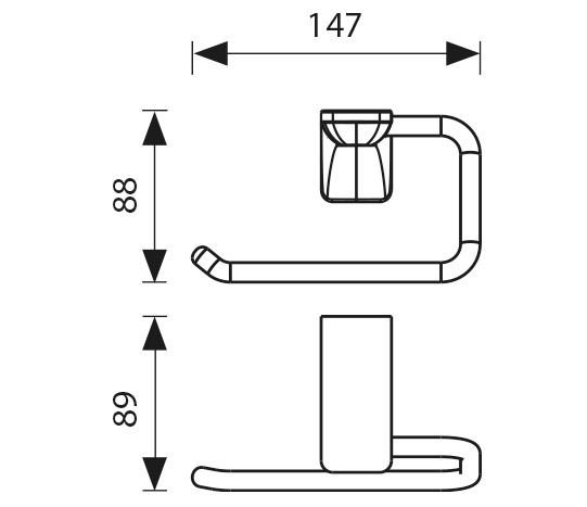 Держатель туалетной бумаги KAISER бронза 