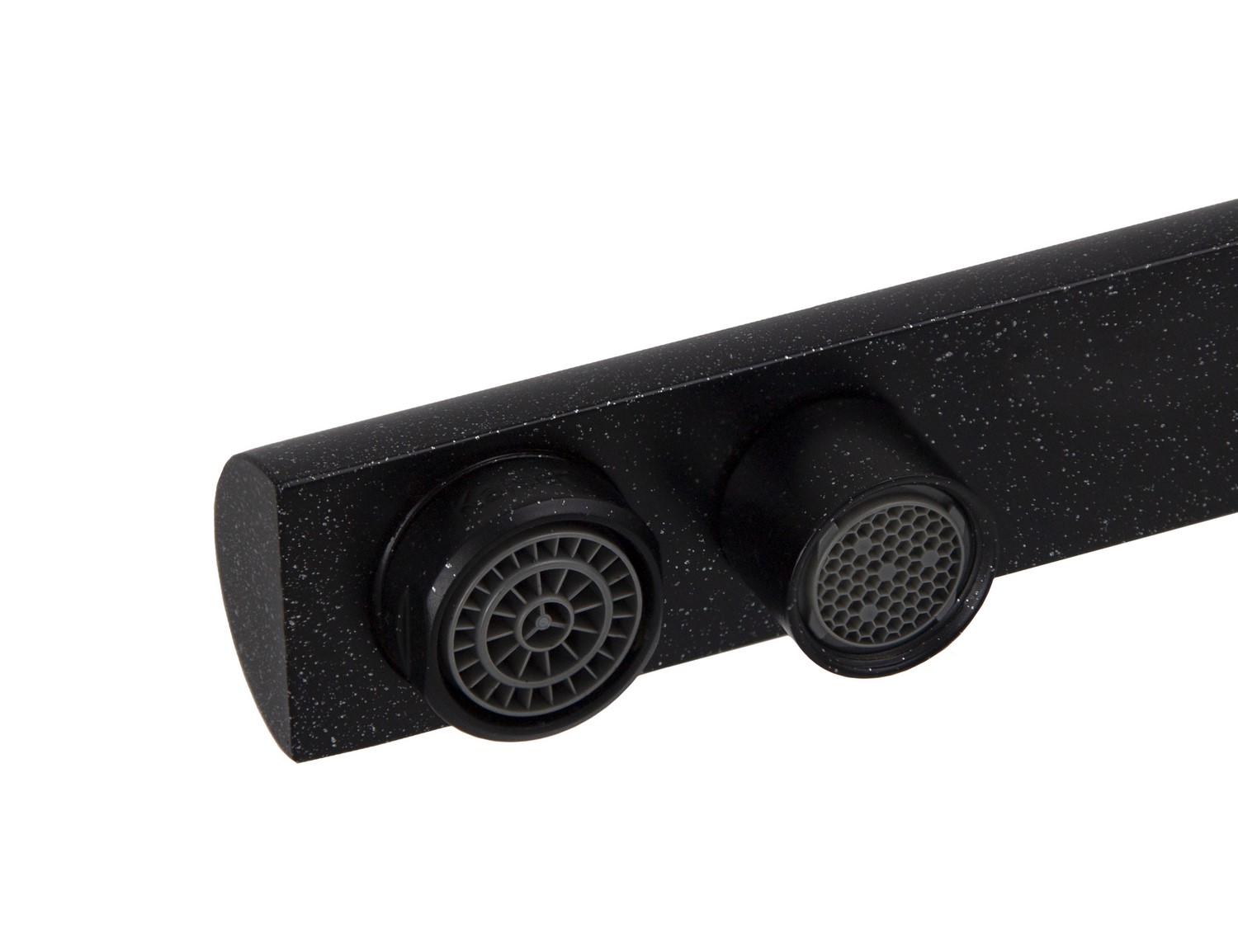 Смеситель KAISER Decor 40144-2 для кухни с подачей фильтрованной воды, чёрный мрамор, излив поворотн