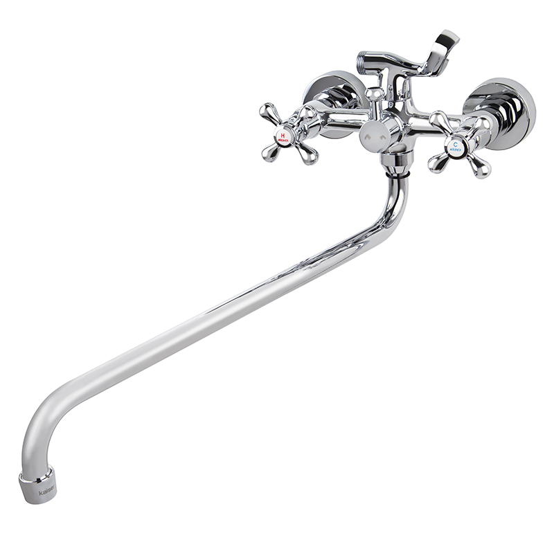 Смеситель KAISER Carlson Style 44255 для ванны и душа, латунь, хром, поворотный