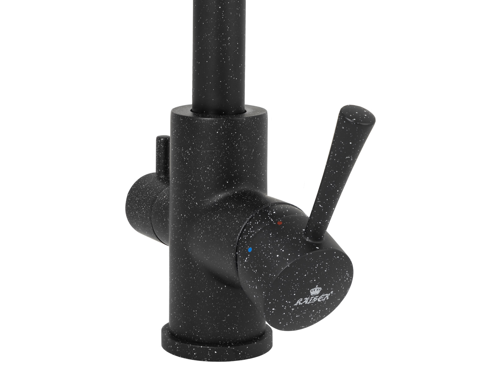 Смеситель KAISER Merkur 26044-12 для кухни с подачей фильтрованной воды, чёрный мрамор, излив поворо