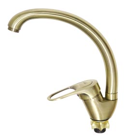 Смеситель VIKO  V-4234 для кухни, бронза, излив поворотный, цинковый сплав