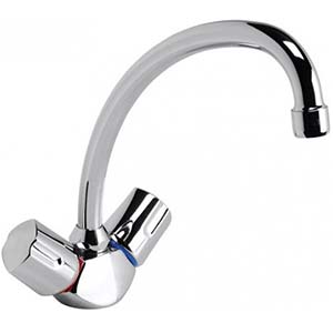 смес. VIDIMA "Флора" кухня керамика (хром)