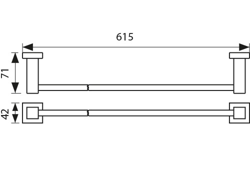2307 Держатель полотенца(прямой)_2