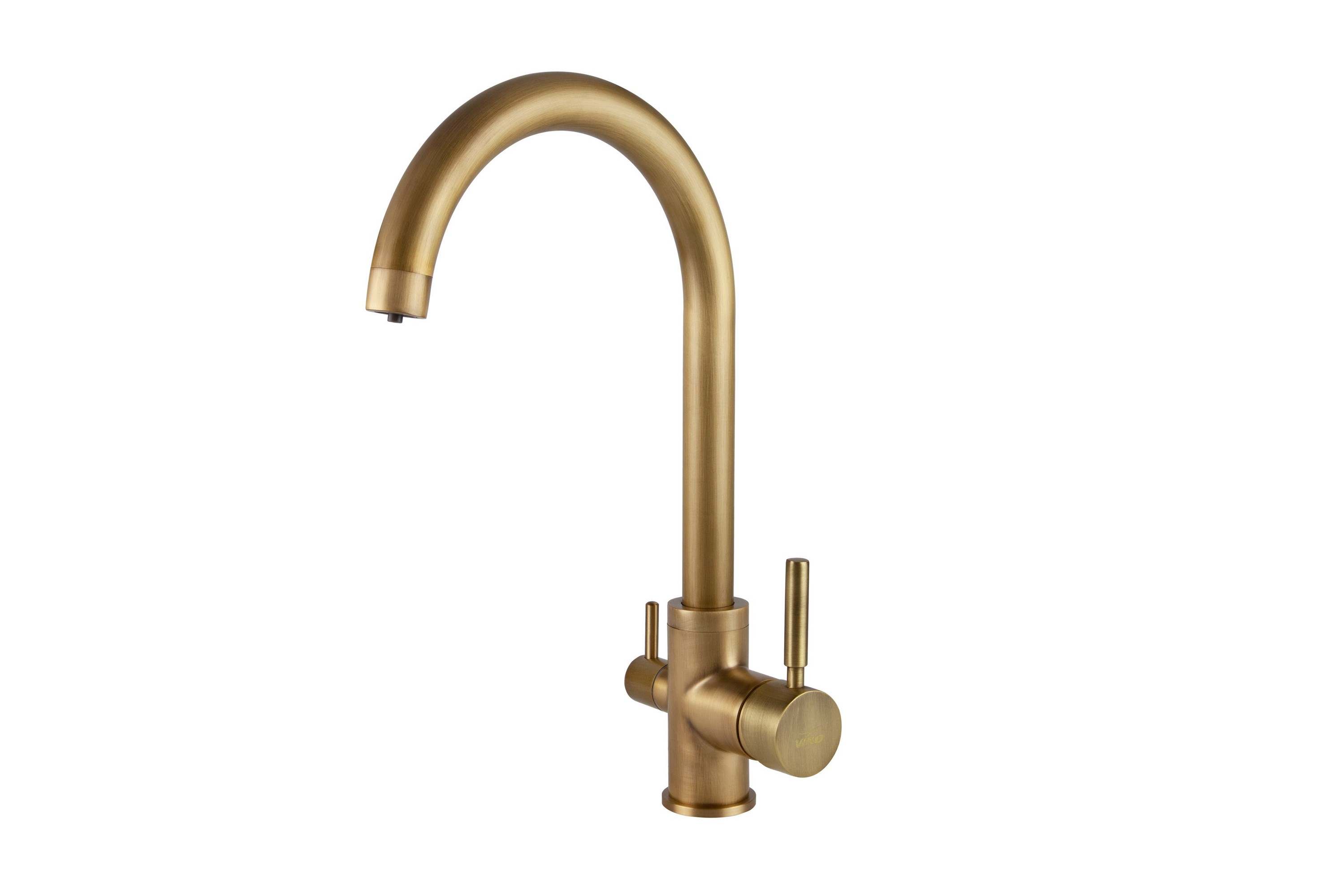 Смеситель VIKO  V-5164 для кухни, античная бронза, излив поворотный, латунь