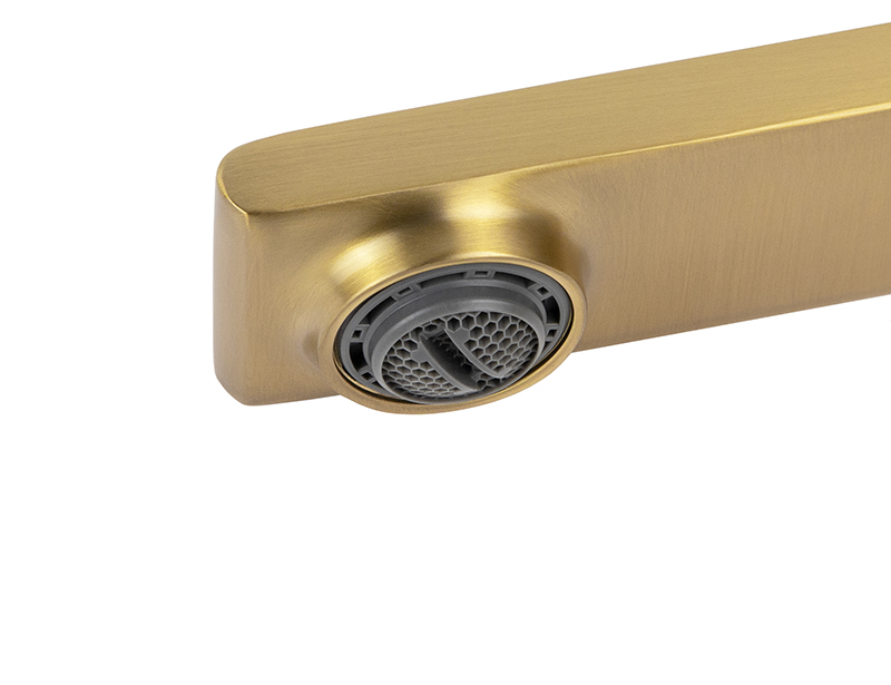 Смеситель KAISER Serio 05411-3 для раковины, латунь, шлифованное золото