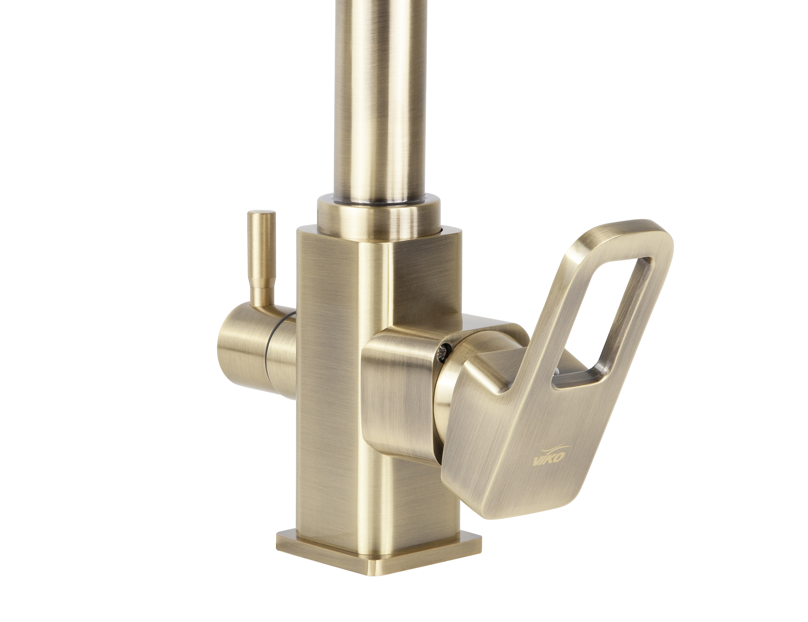 Смеситель VIKO  V-5703 для кухни, бронза, излив поворотный, латунь