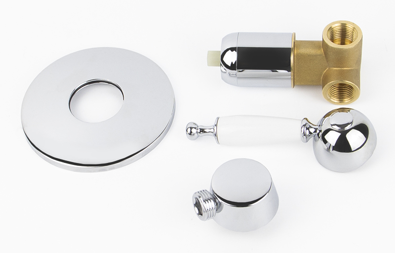 Смеситель KAISER Vincent 31017 для ванны и душа, латунь, хром, скрытый