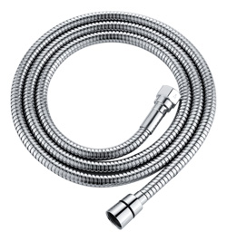 Шланг для джакузи KAISER G1/2 х 3/8нар. с перех. 1/2х3/8, 2м, нерж. сталь /хром