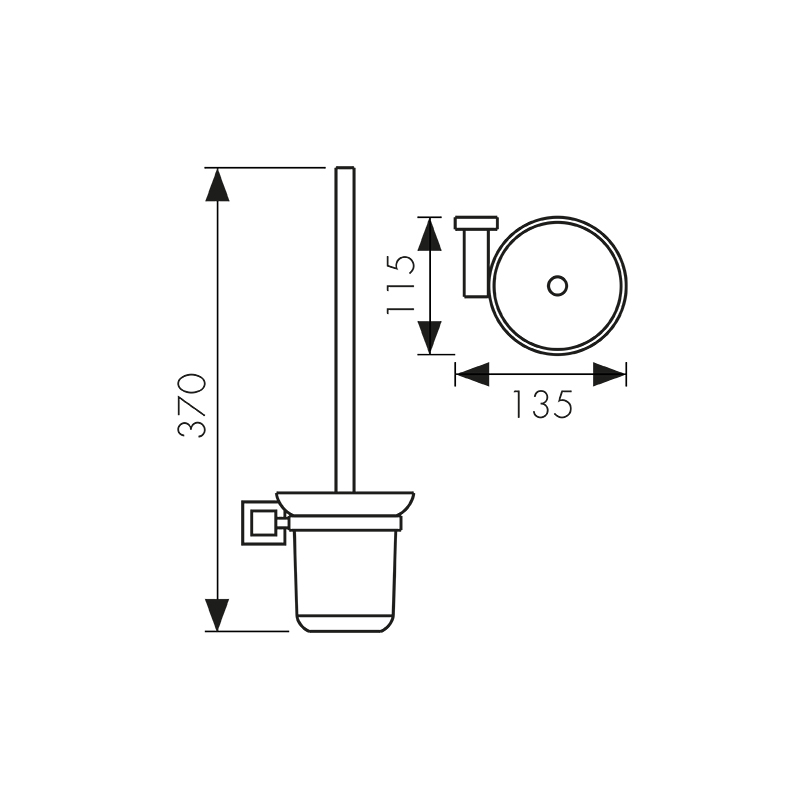 2306 Держатель для туалетного ёршика настенный_2 2306 Держатель для туалетного ёршика настенный_2