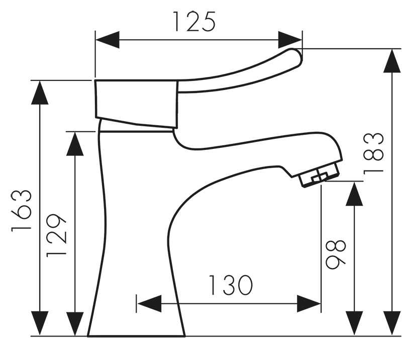 Смеситель KAISER Verona 29011 для раковины, латунь, хром