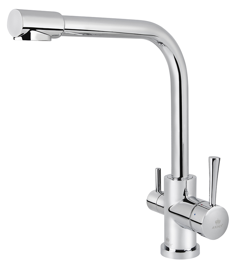 Смеситель KAISER Merkur 26044 для кухни с подачей фильтрованной воды, хром, излив поворотный, латунь