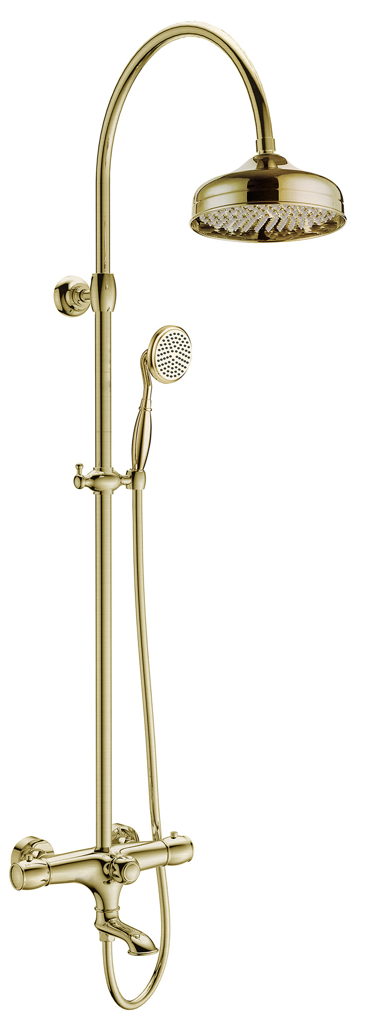 Душевая система с термостатом KAISER Aria 03182-1, бронза, латунь