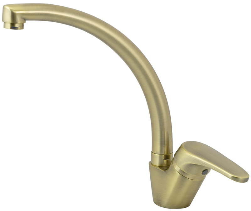 Смеситель KAISER County 55244-13 для кухни, бронза, излив поворотный, латунь