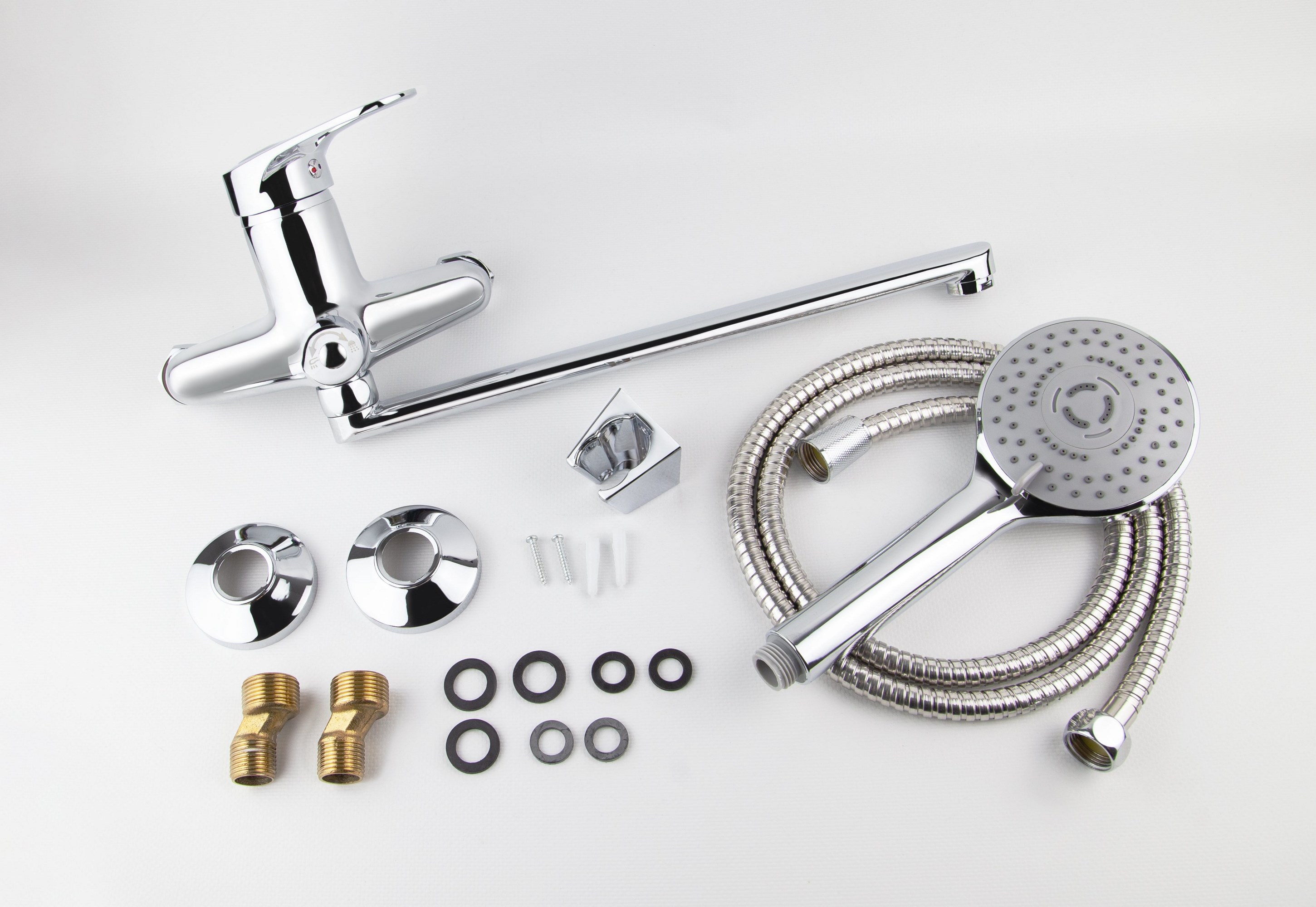 Смеситель VIKO  V-6605 для ванны и душа, цинковый сплав, хром, поворотный