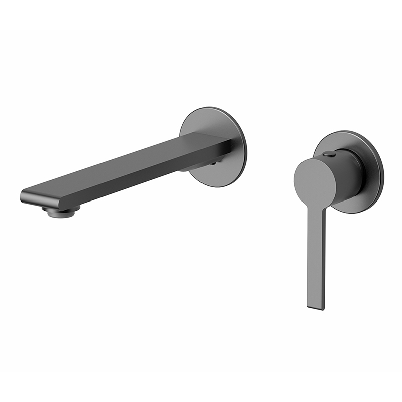 Смеситель KAISER Serio 05511-15 настенный для раковины, латунь, воронёная сталь