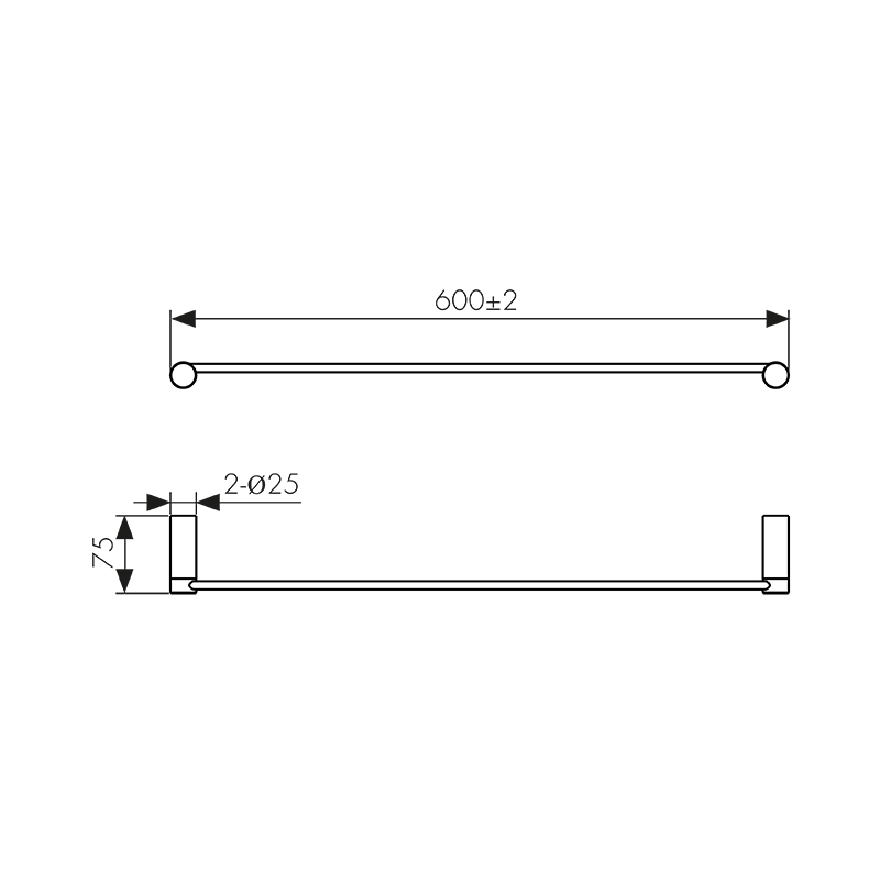 3258 Держатель полотенца прямой_2