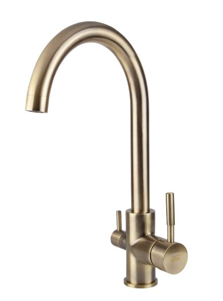 Смеситель VIKO кухня боковой  под фильтр (латунь) Ø35 с гайкой, бронза