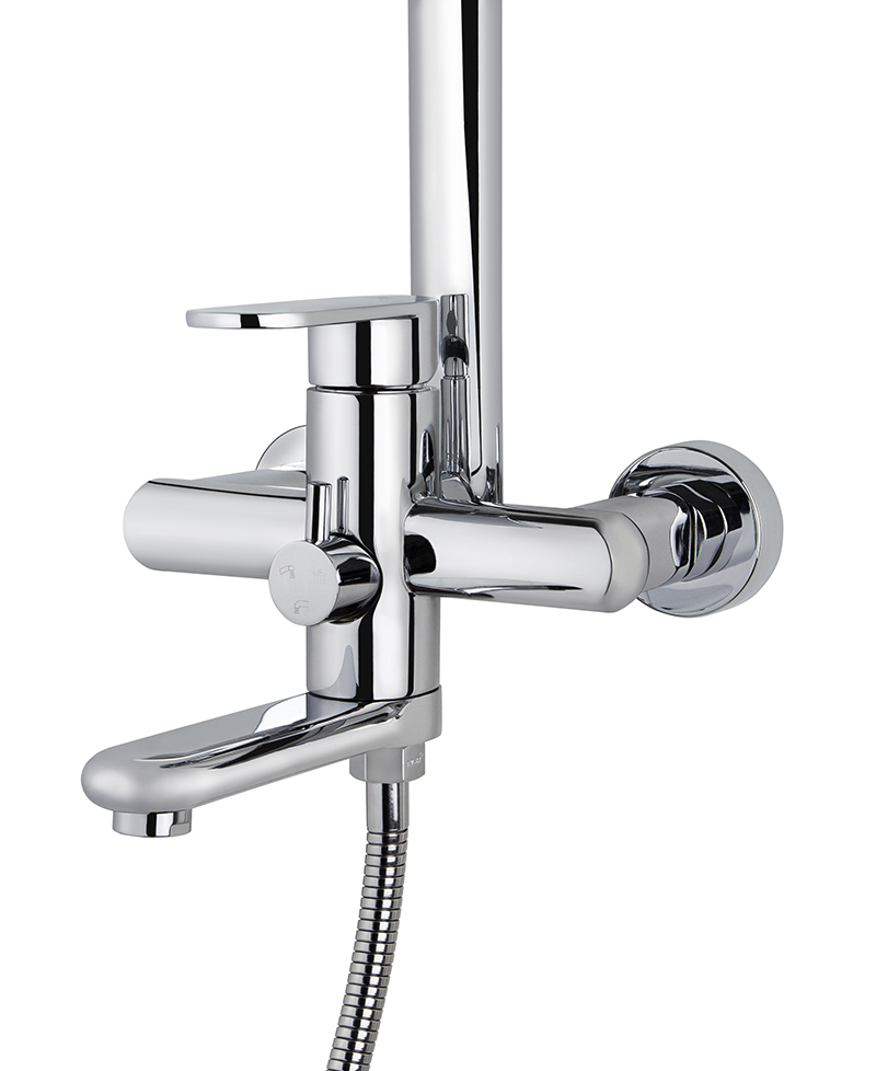 Душевая система однорычажная KAISER Arena 36182, хром, латунь