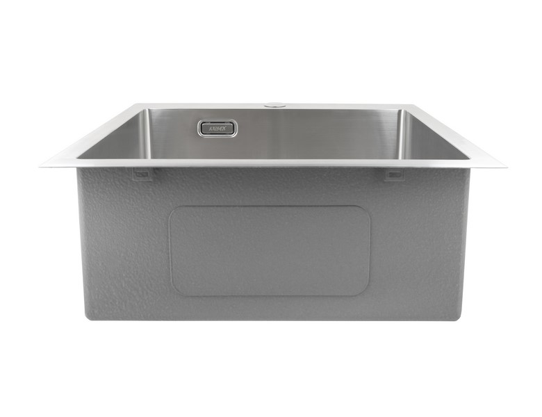 Мойка из нержавейки KAISER 510x510x200*3.0+1.2mm (цвет покрытия: сталь) /сифон