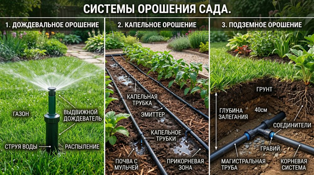 Как организовать полив на участке из системы водоснабжения