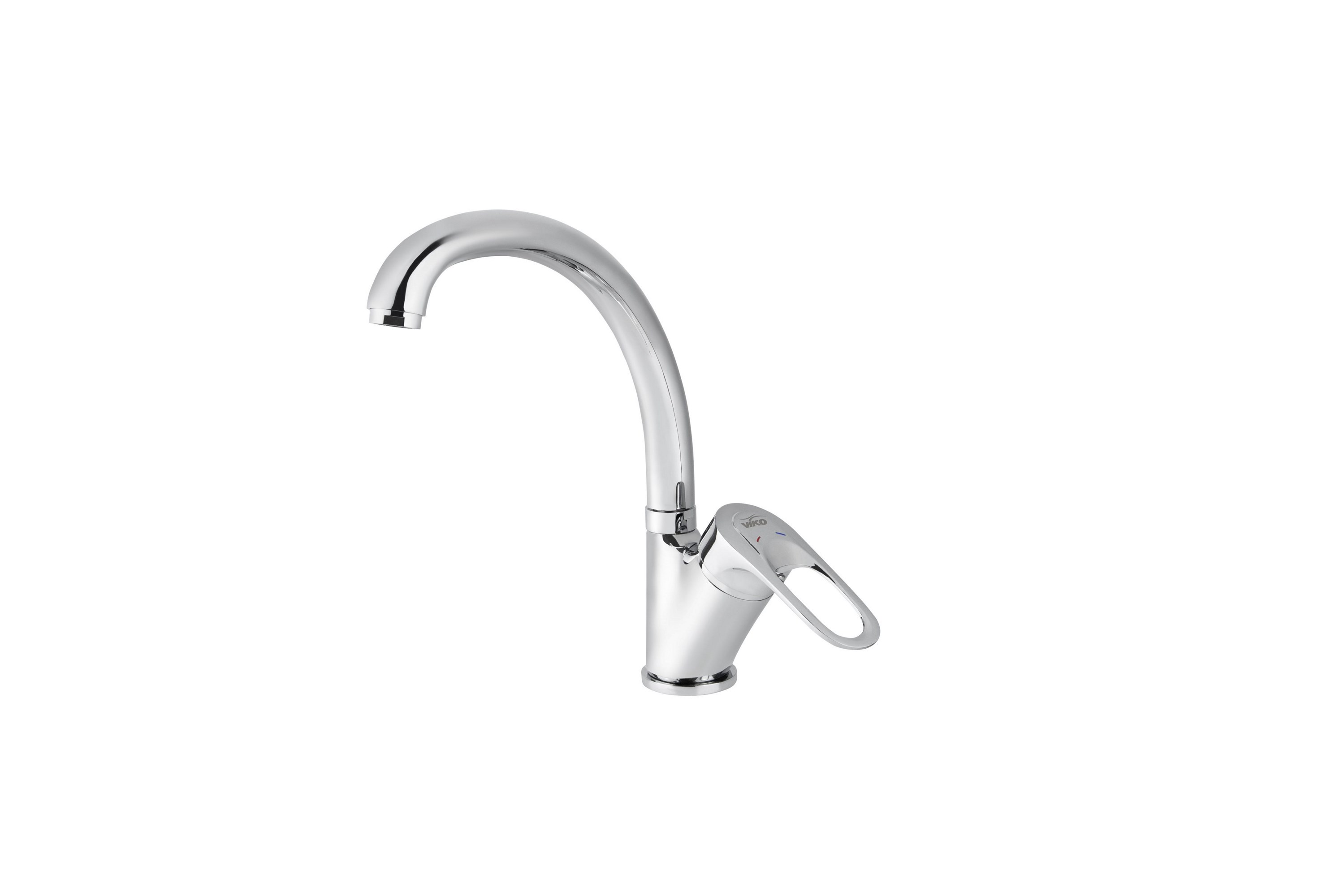 Смеситель VIKO  V-6614 для кухни, хром, излив поворотный, цинковый сплав