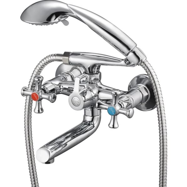 Смеситель G-lauf  QML3-A827 для ванны и душа, цинковый сплав, хром, поворотный