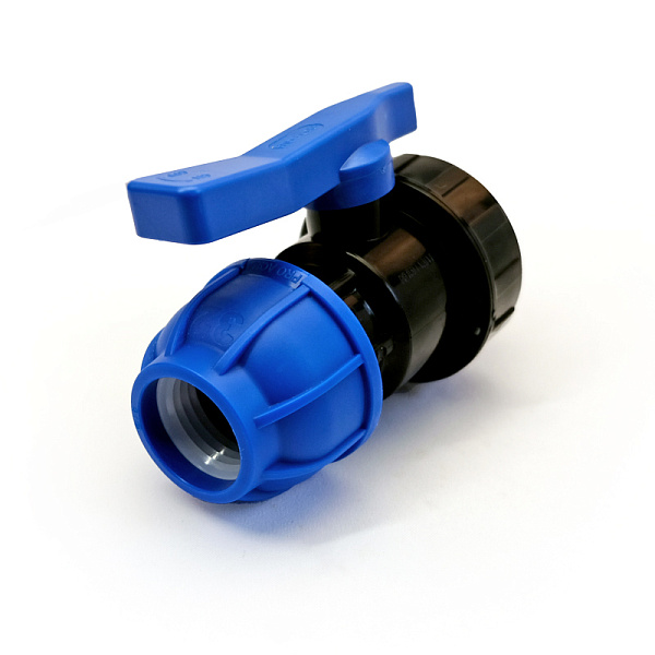 ПНД Кран шаравой компрессионный  НР 20x1/2 Pro-Aqua 