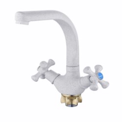 смес. G-Lauf кухня кер. (литой) с гайкой (белый)